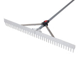 Garant GPCALR36 Landscaping Level Rake with Folding Head, 36 in W Head, 28-Tine, Aluminum Head